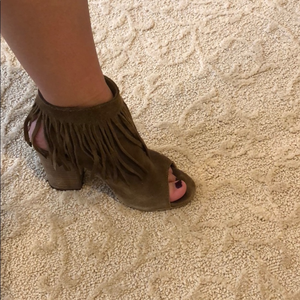 Sued Fringe shoes